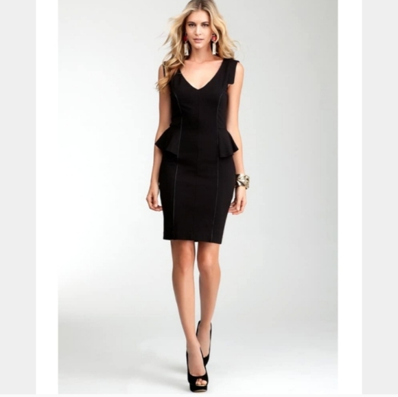 Bebe Dresses Bebe Jenny Black Peplum Dress Poshmark Bebe Dresses Bebe Jenny Black Peplum Dress Poshmark